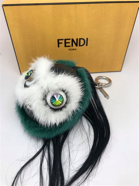 fendi grey fur ball|Fendi Fur Bag .